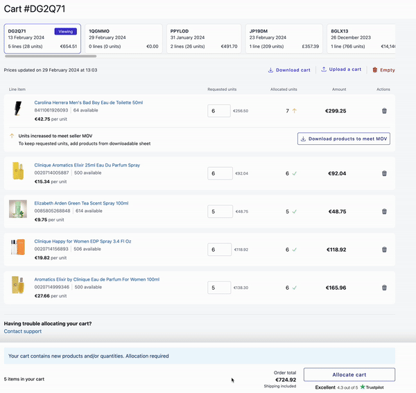 What is your Minimum Order Value? (MOV)
